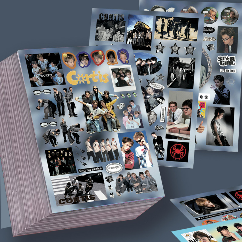8 Pieces of Cortis Die-Cut Stickers Featuring Martin Zhao Yufan, High-Value Idol Merchandise, Waterproof Stickers for Journaling