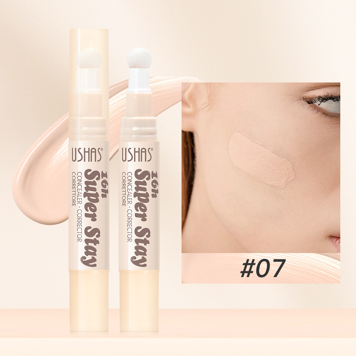 USHAS punto transfronterizo de venta caliente barra de base blanqueador para aclarar la piel, círculos oscuros al por mayor blanqueador UC111