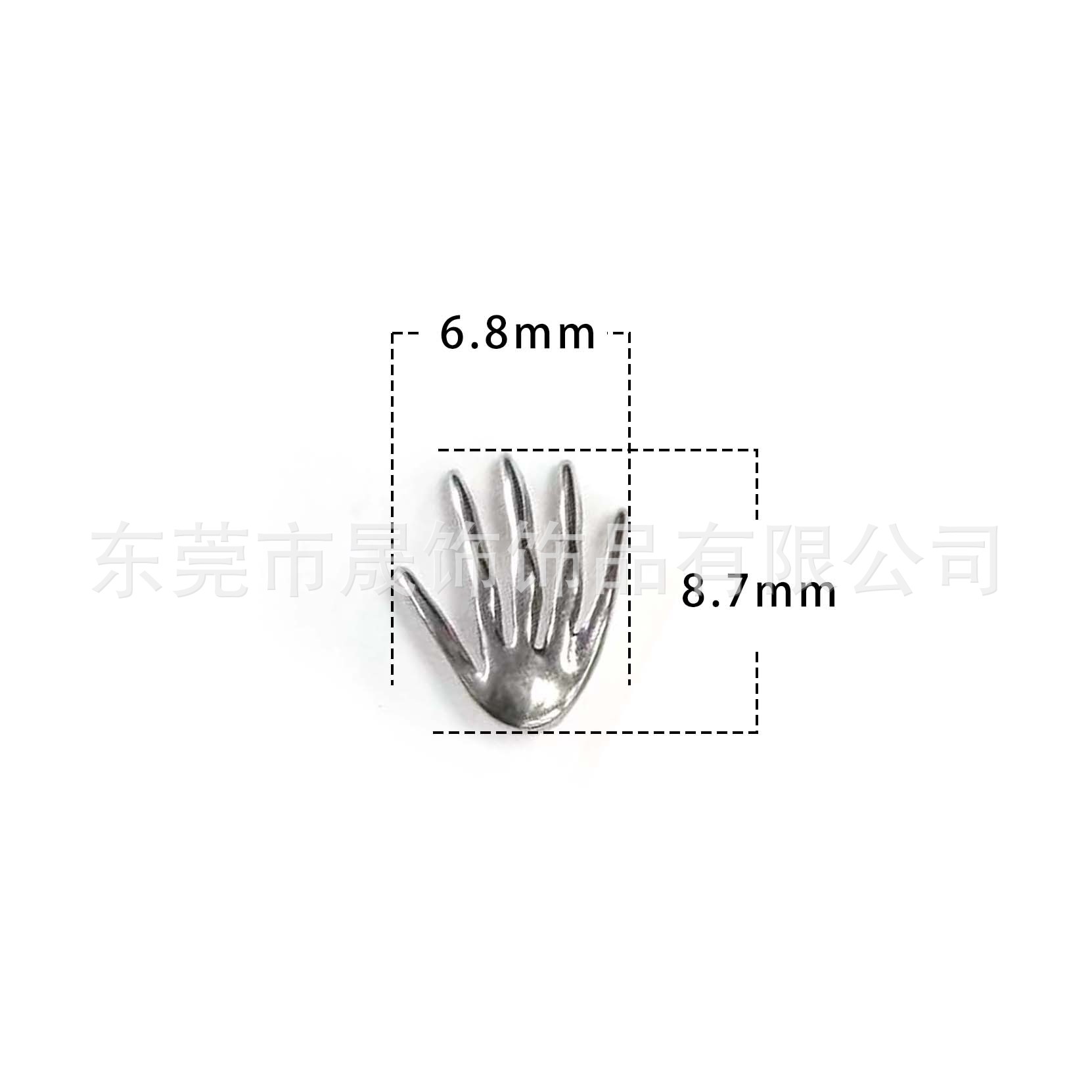 F136 Titanium Alloy Skull 手鬼 Prong Ear Stud Helix Cartilage Stud Labret Stud G23 Titanium Piercing Jewelry Accessories