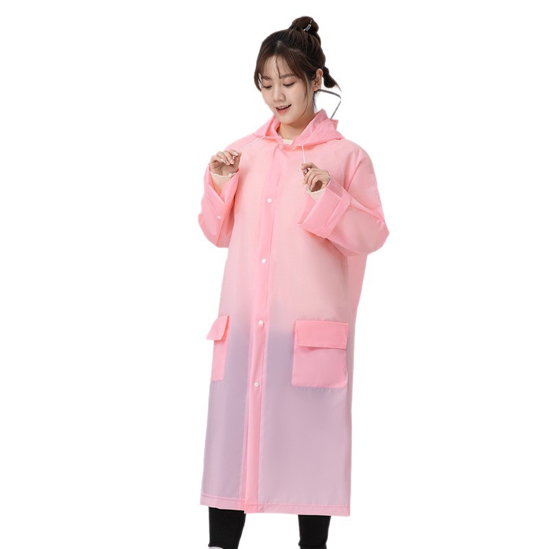 Eva al aire libre chaqueta de lluvia para adultos impermeable chaqueta de lluvia gruesa gorra de borde image 6