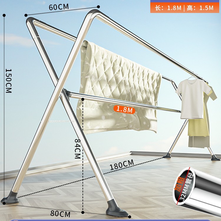 업그레이드된 3극 1.8m - 높이 1.5m [바이오닉 빅 풋 패드]는 바람이 부는 것을 효과적으로 방지합니다.