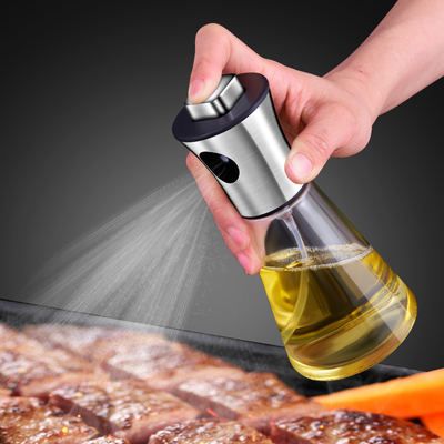304 Stainless steel Injector Pressure Spray Glass Spout kitchen Olives Cooking oil barbecue Caster