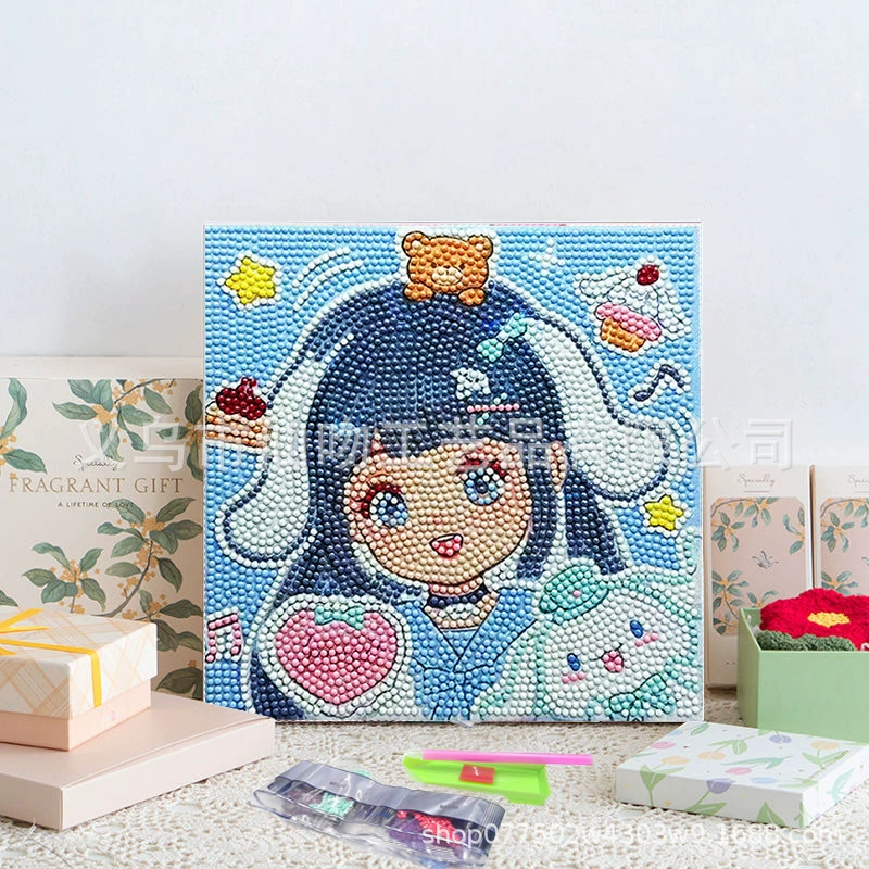 Алмазная мозаика 20×20 см, детская анимационная панно, полная выкладка, новый стиль, ручная работа DIY, декор для гостиной