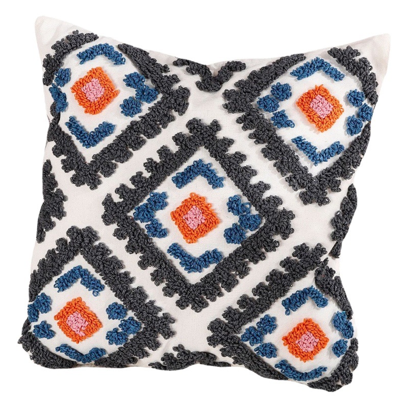 Nórdico estilo ins marroquí tufted almohada cama y desayuno Luz de lujo bordado cojín extraíble y lavable borla hogar almohada