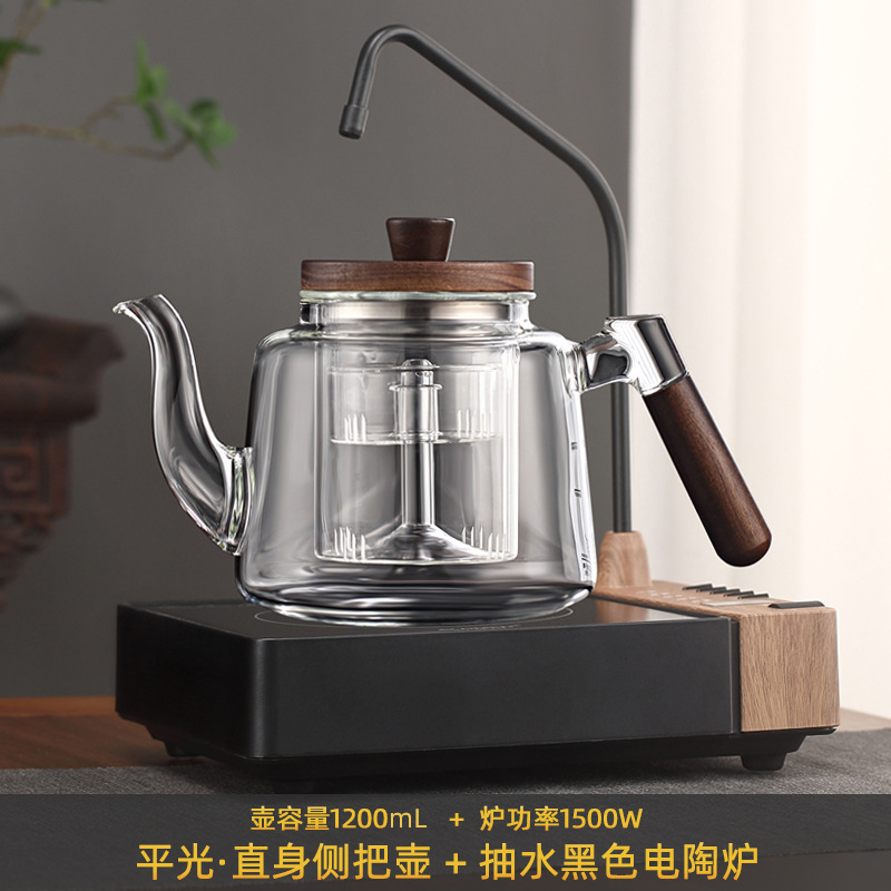 新商品の揚水一体電気陶炉で茶器を煮ます。|undefined