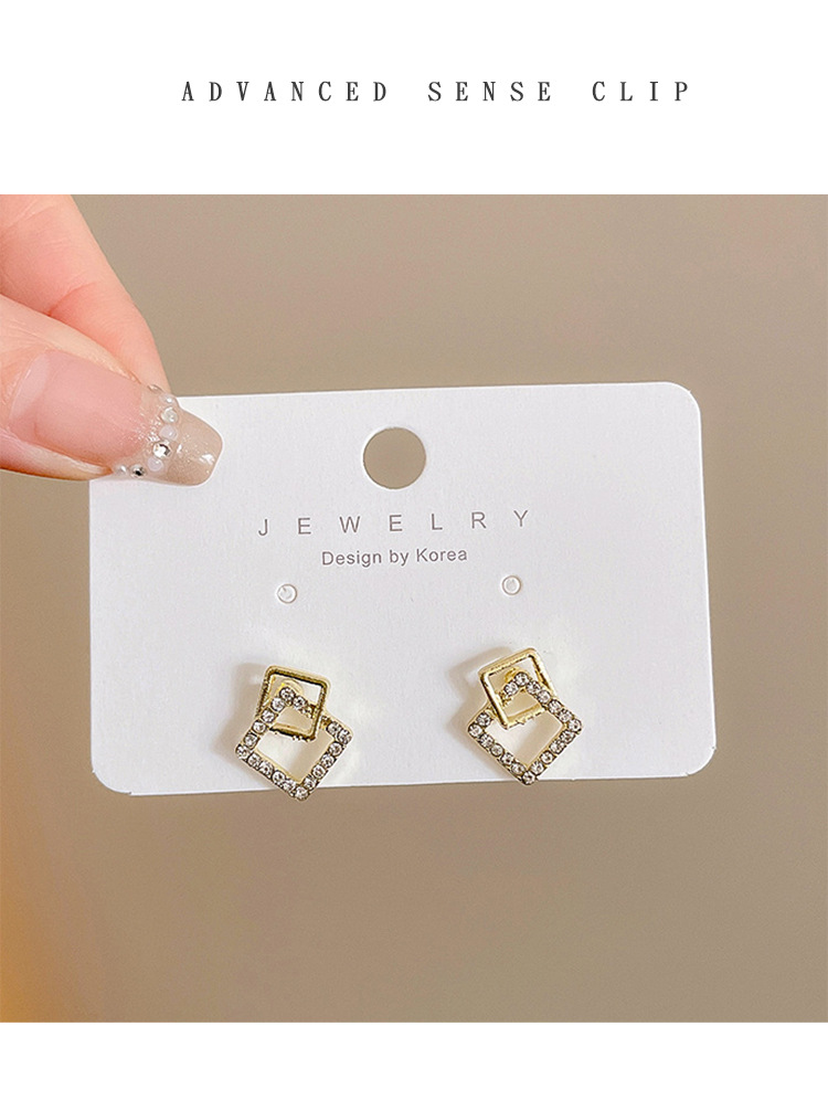 1 Pair Simple Style Flower Inlay Imitation Pearl Alloy Rhinestones Drop Earrings display picture 2