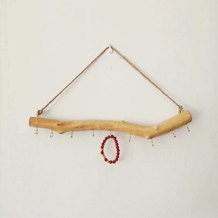 Настенная стойка, настенный крючок для ювелирных изделий, домашний настенный крючок, ретро деревянный крючок из дрифта, Amazon бессмертное дерево