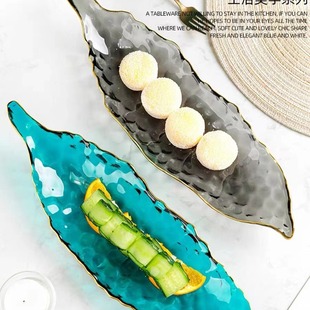 Phnom Penh Fruit Plate, Nordic Style Pea Glass Plate, Creative Modern Living Room Coffee Table Fruit Plate, Creative Home Decor