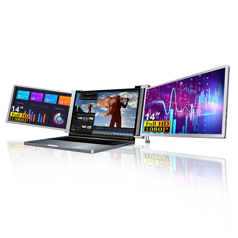 Портативный LCD-дисплей, ноутбук, экран, 14 дюймов, широкоформатный экран
