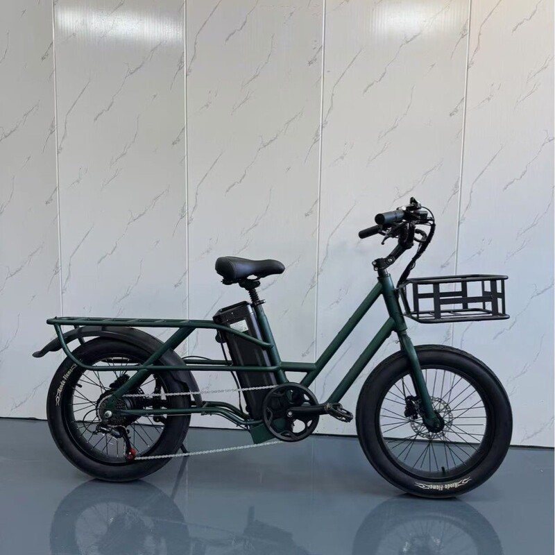 20inch Fat Tire Pedal-Assisted Electric Tricycle with Thick Tires for Snow, Lithium Battery Tricycle Factory Ebike
