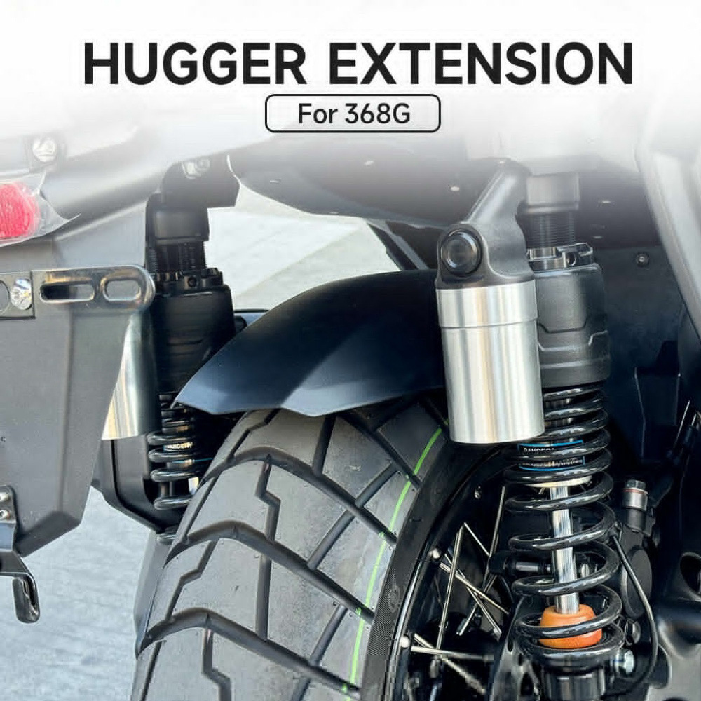 Suitable for Shengshi 368G motorcycle modified accessories rear fender fender widened and thickened splash-proof water fender