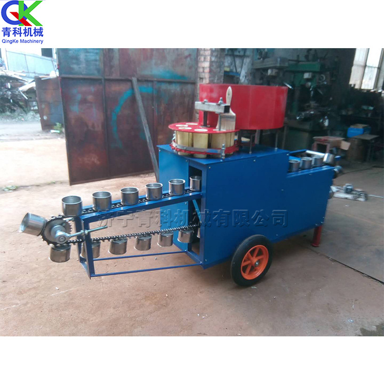 移动式营养土装土机 全自动育苗花土装钵机 花卉制钵装袋机