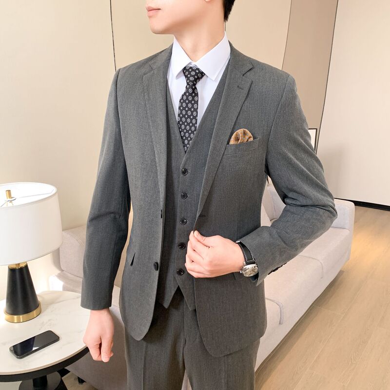Suit Wedding Suit Men's Slim Fit Groom Wedding Dress Suit Groomsmen Banquet Dress Factory Direct Sale