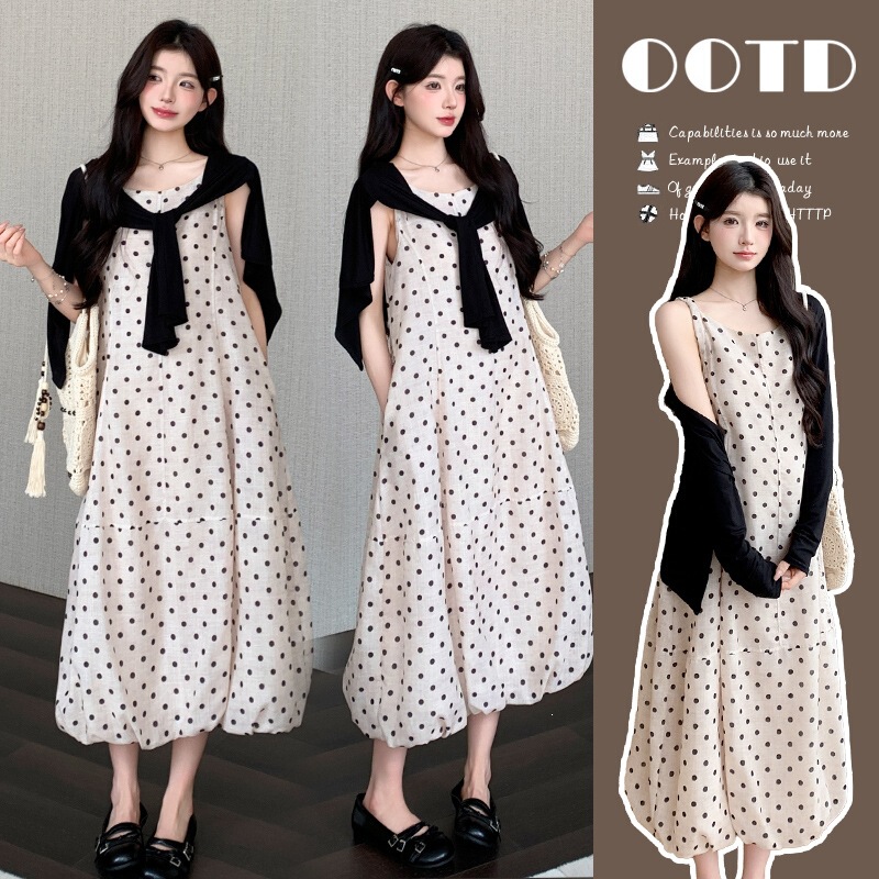 Fashionable Maternity Wear for Pregnancy, New Summer Style, Beautiful Floral Dress + Top, French-Style Outfit Set for Pregnant Moms Fashionable Maternity Wear for Pregnancy, New Summer Style, Beautiful Floral Dress + Top, French-Style Outfit Set for Pregnant Moms