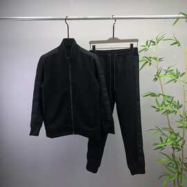 欧货休闲百搭男女秋冬新款 AR衣服裤子织带装饰运动套装 平替跨境