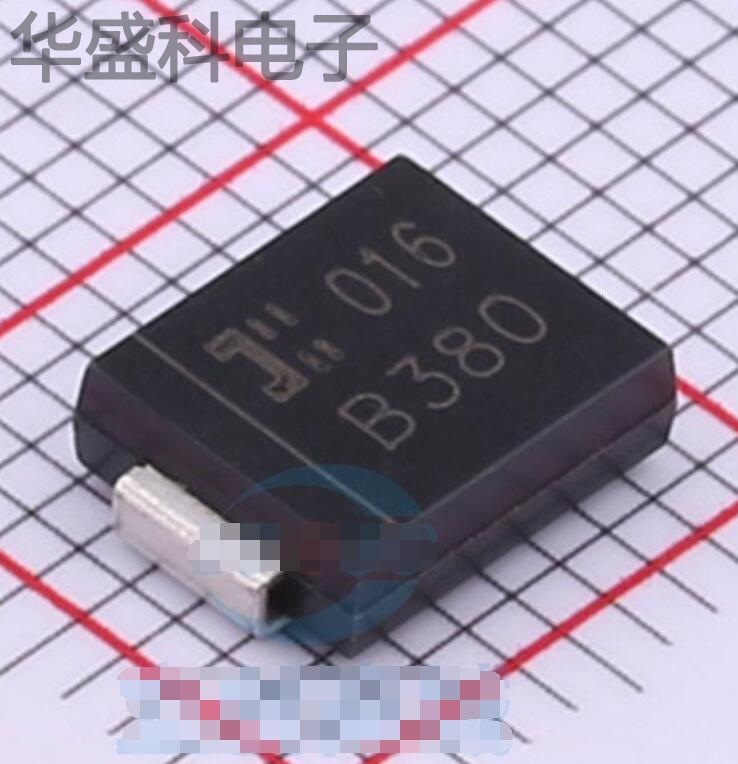 B380-13-F 封装 SMC(DO-214AB) 肖特基二管 现货供应