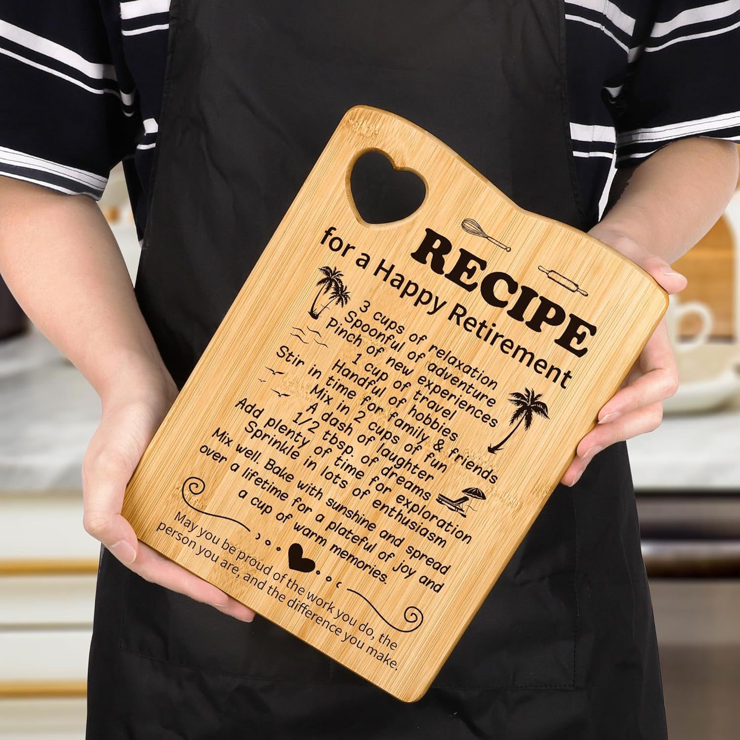 Cross-border Amazon bamboo cutting board outdoor portable irregular cutting board customizable laser engraving commemorative board