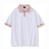 Summer polo for elementary school students, cotton T-shirt, loose fit, suitable for teen