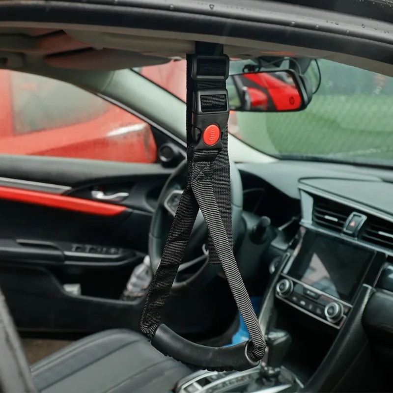 Car Window Fixed up and down Handrails, Car Auxiliary Handle Rings, Car Door Handle Straps Suitable for Disabled People