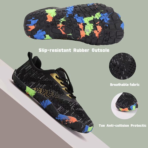 Summer children's beach shoes, low-cut flyknit swim shoes, fitness and running shoes, wading and stream-traversing shoes—wholesale