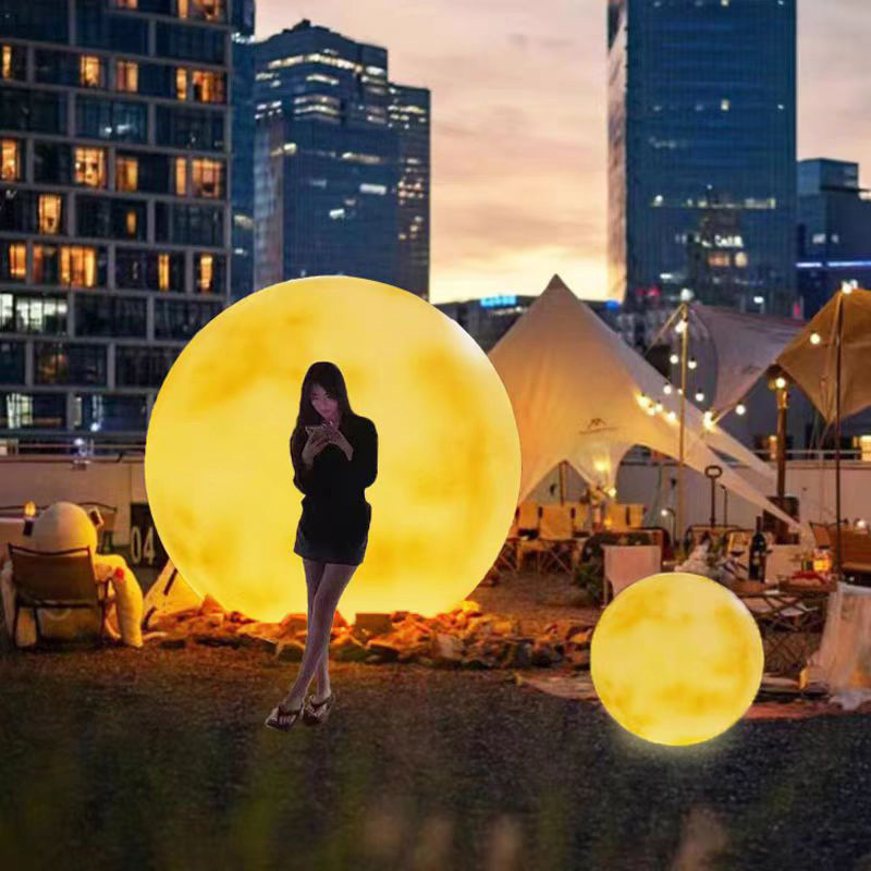 1.2m 보름달 달 램프 공장 직접 판매 다채로운 색상 변경