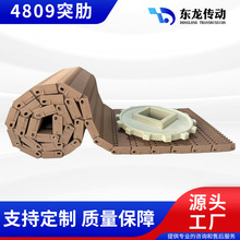 4809突肋模组网带 链板带模块网链 喷淋抗菌蓄电池移动网带传送带
