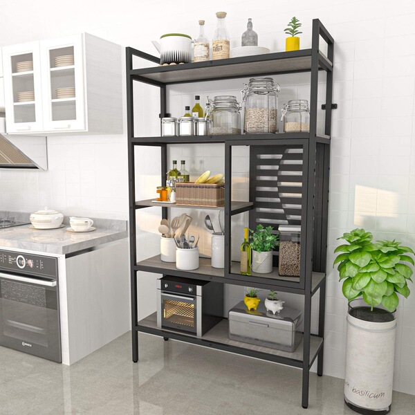 Nordic Simple Furniture 5 -layer Tuning Industrial Bookstore Wooden…