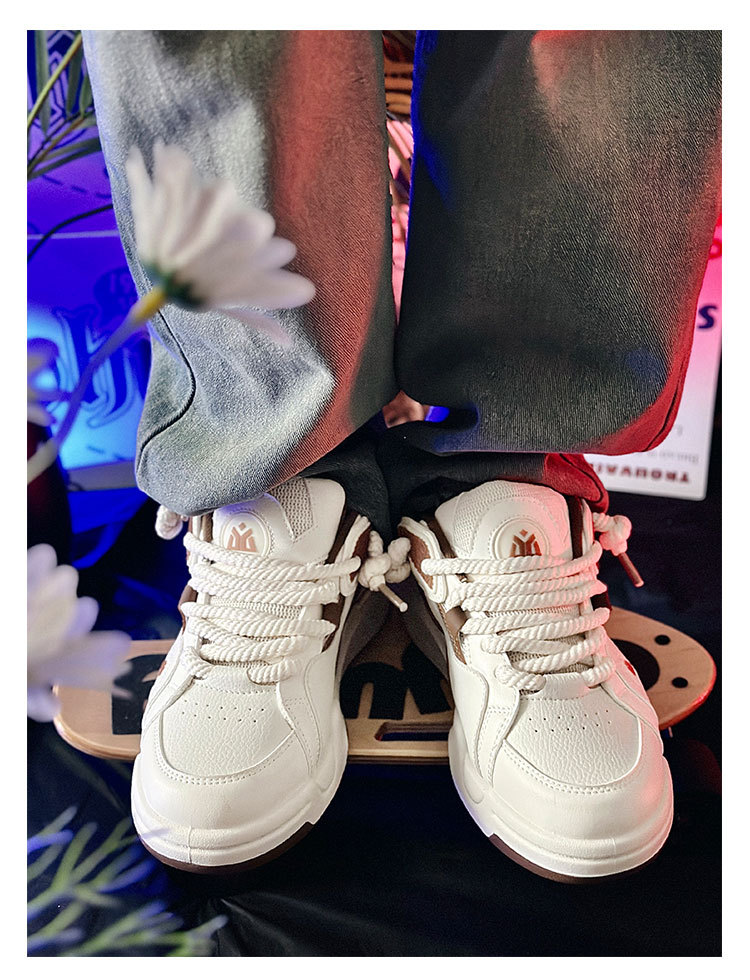 Sorte samurai skateboarding sko casual daddy sneakers_voghion.com