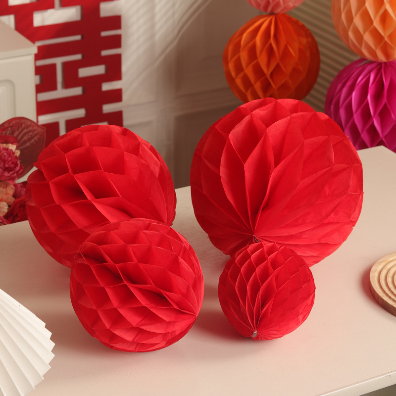 빨간색 벌집 공 조합