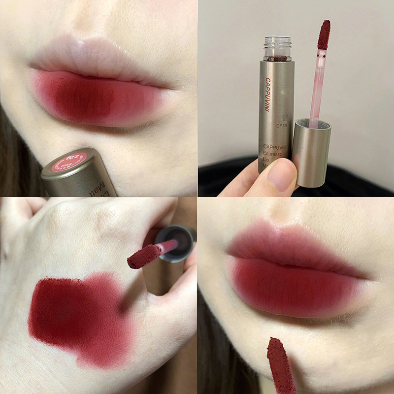 Cappuccino italiano más labios densos esmalte labial brillante esmalte labial barato otoño y invierno estudiantes de terciopelo de mujeres maquillaje nacional