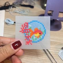 创意DIY手工十字绣立体绣网格板-绝美玩具用毛线十字绣-14ct塑料