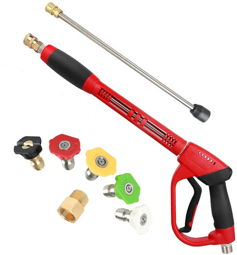 Cross-border supply new high-pressure water gun M22 cleaning gun multi-function 3-in-1 high-pressure car wash water gun 5000psi