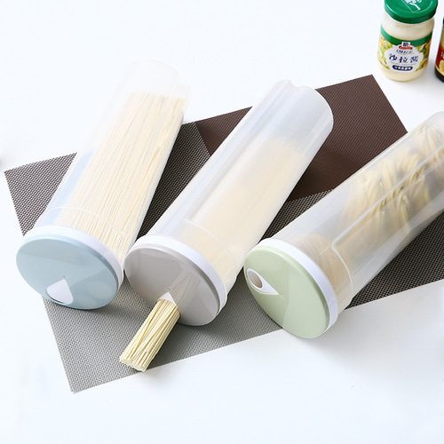 Kitchen noodle box plastic bottle transparent sealed jar grain storage box household storage jar storage jar j