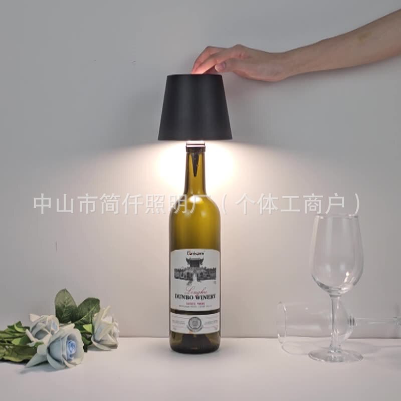 Cross-Border Led Embedded Wine Bottle Light, Bar and Restaurant Atmosphere Light, Creative Portable Rechargeable Table Lamp Factory Cross-Border Led Embedded Wine Bottle Light, Bar and Restaurant Atmosphere Light, Creative Portable Rechargeable Table Lamp Factory