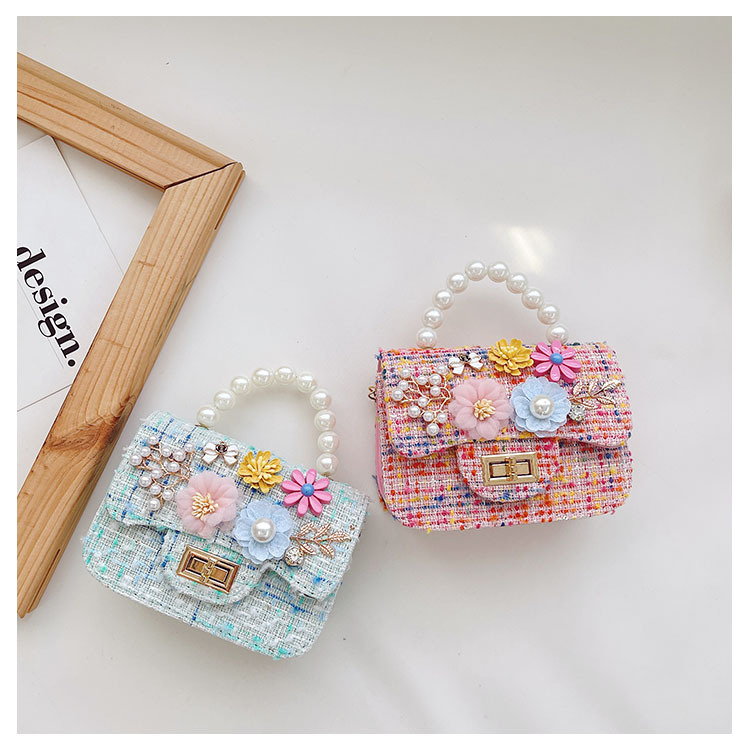 Children's One-shoulder Diagonal Bag Pearl Portable Coin Purse Bear Bow Cute Accessory Bag Wholesale display picture 19