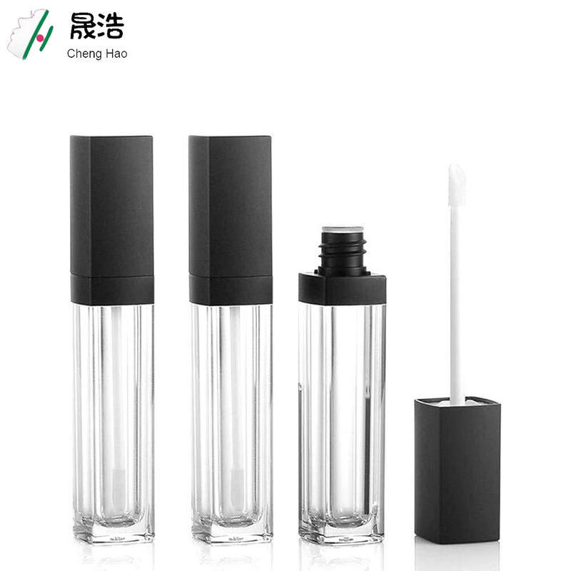 现货8ML方形水晶唇彩瓶 diy自制唇油分装瓶 透明口红空管包材