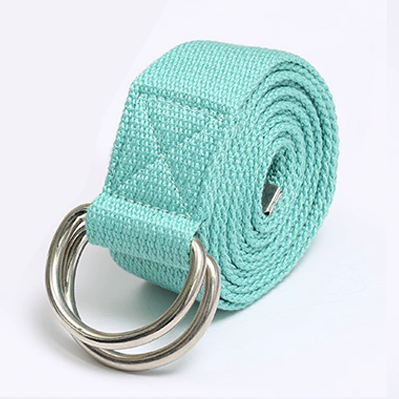 Фабрика изготовленный на заказ полиэстер хлопок Йога пояс Хорошее качество Новый Фитнес лямки стрейч ремень Йога галстук веревки