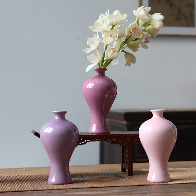 Jingdezhen Ceramic Small Vase Desktop Decoration TV Cabinet Home Decoration Living Room Entrance Flower Arrange Creative Flower Jingdezhen Ceramic Small Vase Desktop Decoration TV Cabinet Home Decoration Living Room Entrance Flower Arrange Creative Flower