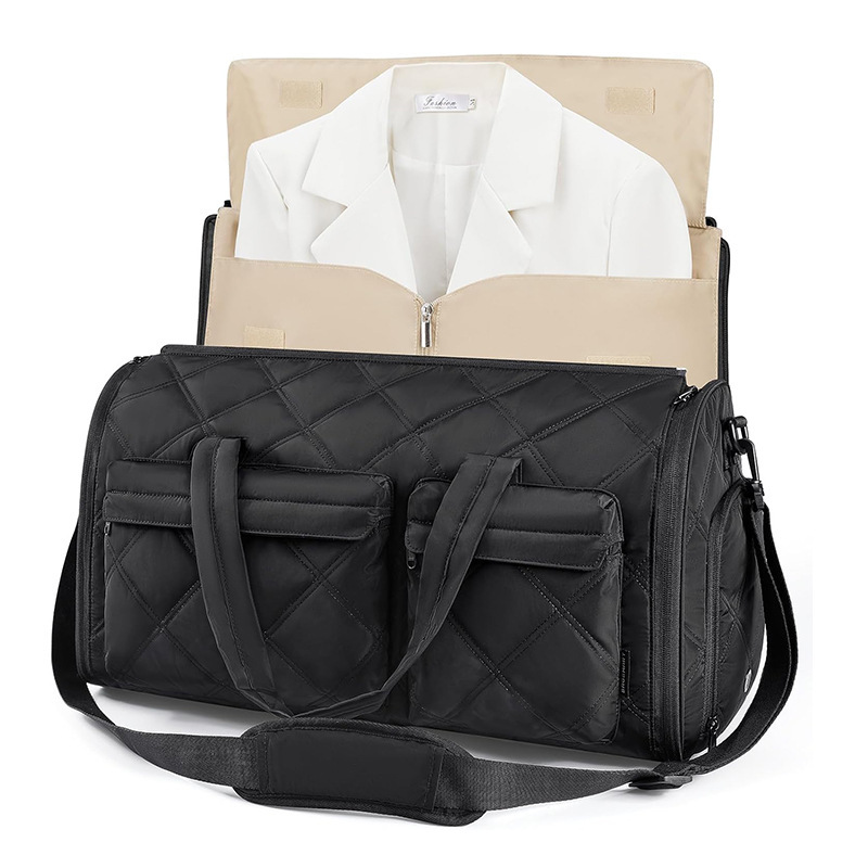 Nueva bolsa de ropa, ropa convertible, bolsa de lona, bolsa de traje, bolsa de viaje, bolsa de lona con compartimento para zapatos