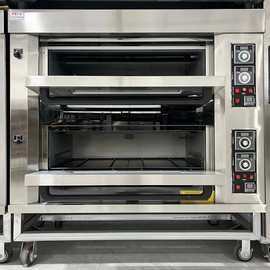 2层4盘燃气烤箱商用 面包房小型烘焙设备 蛋挞烤箱电热型可选