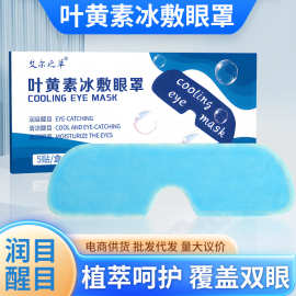 叶黄素冰敷眼罩清凉冷敷贴舒眼贴水凝胶护眼贴眼疲劳眼罩厂家批发