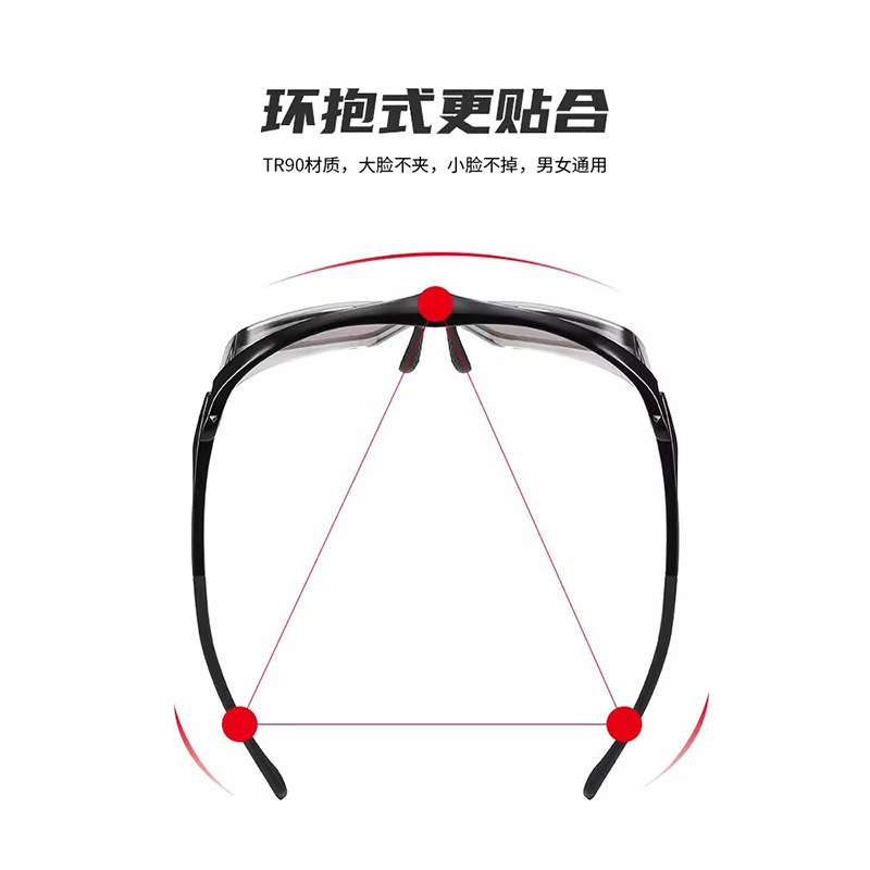 近視鏡一体騎乗眼鏡防風運動屋外徒歩風鏡偏光変色登山サングラス|undefined