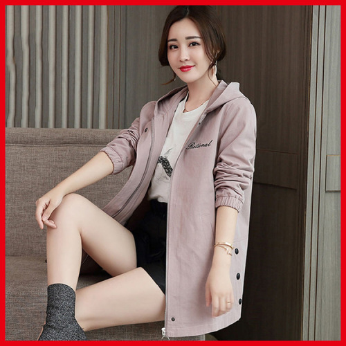 Women's Spring and Autumn Season Thin Model Coat, S-7XL 300 Pounds Plus Size Women's Fashion Coat, Versatile Women's Outwear