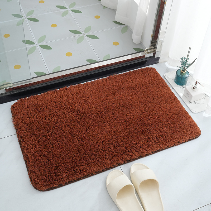 Cross-border thickened beautiful velvet floor mat bathroom bathroom door mat entrance door mat bedroom carpet in stock wholesale