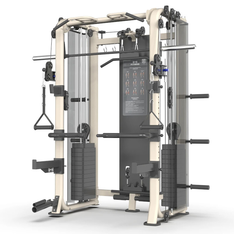 Squat squat push frame multifuncional Smith integrado entrenador de pájaros pórtico equipo de gimnasio para el hogar