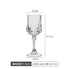 Import glossy diamond crystal, retro wineglass, cup