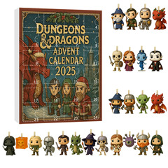 跨境独立站 Dungeons & Dragons Advent Calendar 圣诞盲盒 挂饰