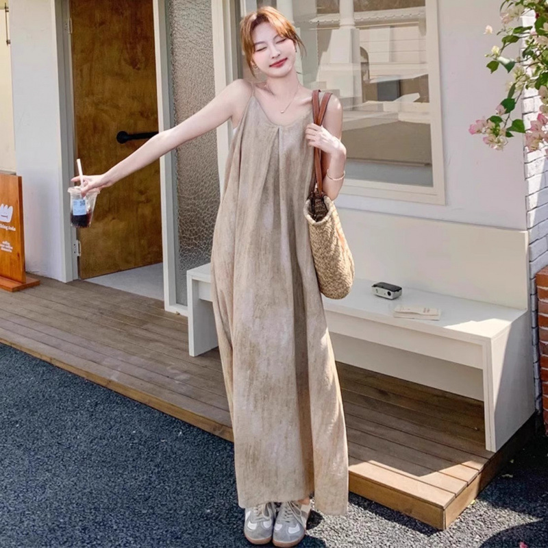 2025年初夏着用大きいサイズ婦人服フレンチレイヤードスーツサスペンダースカート太ったmmお腹カバーレースドレス|undefined
