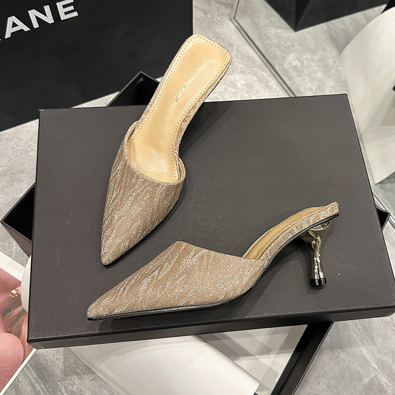 2026 spring and summer new style sheepskin stiletto heel women's…