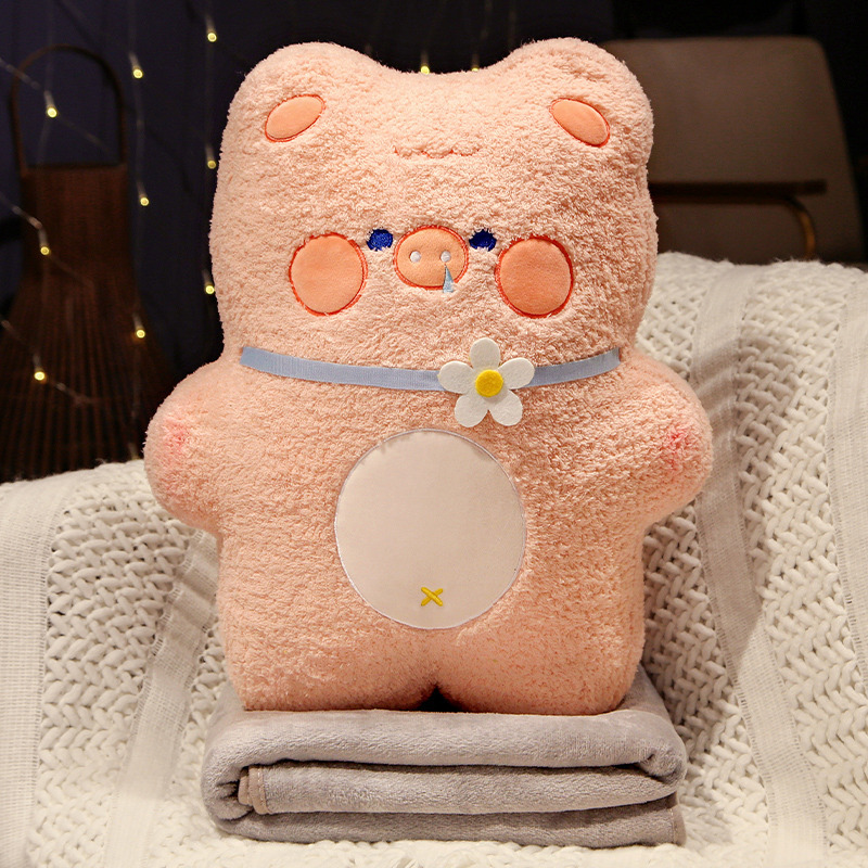 Almohada edredón de doble propósito almohada de las niñas dormir coche almohada dos-en-uno manta Oficina siesta cojín